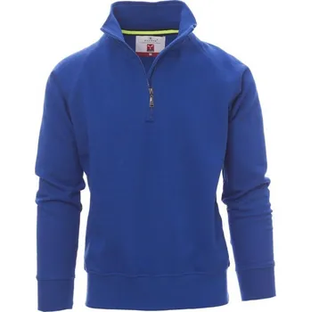 Pánská mikina Payperwear Pánská mikina Miami+ s krátkým zipem a elastickým žebrováním Barva: modrá královská, Velikost: S