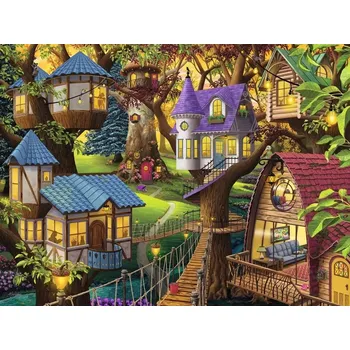 Puzzle RAVENSBURGER Soumrak v korunách stromů 1500 dílků