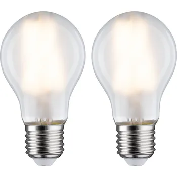PAULMANN LED žárovka 7 W E27 mat teplá bílá 2ks-sada - PAULMANN P 28642