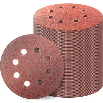 Brusný papír BRUSNÝ PAPÍR KOTOUČE NA SUCHÝ ZIP PRO BRUSKU 100 KUSŮ 125mm P220 S OTVORY