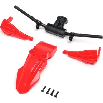 RC náhradní díl Losi blatník, chrániče rukou, řídítka, červená: PM-SM