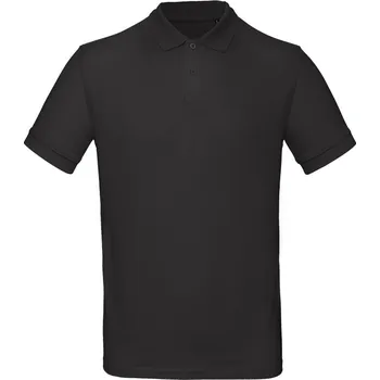 B&C Polokošile Inspire Polo, bio bavlna, krátký rukáv, pánská COT01043000202-black M Černá