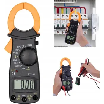 Multimetr KLEŠŤOVÝ DIGITÁLNÍ MULTIMETR PRO MĚŘENÍ PROUDU LCD