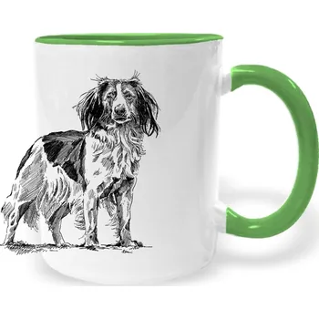 Hrnek - Holandský kachní pes Kooikerhondje Barva: Zelená