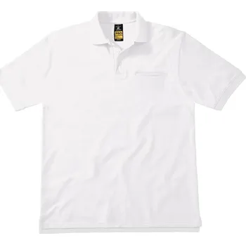 B&C Polokošile Energy Pro, krátký rukáv, pánská COT010C1100114-white Bílá 4XL