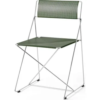 Jídelní židle HAY Židle X-Line Chrome, autumn green