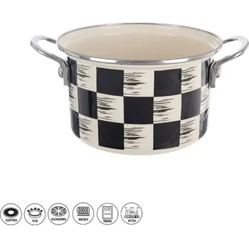 Hrnec Orion Hrnec smalt ŠACHOVNICE Lem 2 l