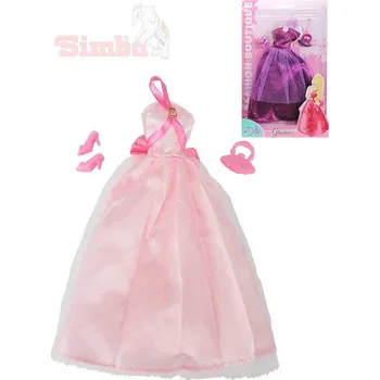 Simba Šaty pro panenku Steffi Love Romantic World set s kabelkou a botičkami