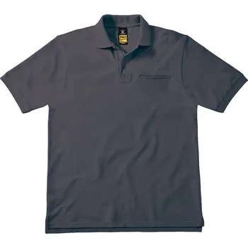 B&C Polokošile Energy Pro, krátký rukáv, pánská COT010C1167005-dark grey 2XL Šedá tmavá