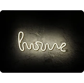 Dekorativní svítidlo Forever light Neon LED dekorace HOME, teplá bílá, 3xAA/USB [RTV100300]