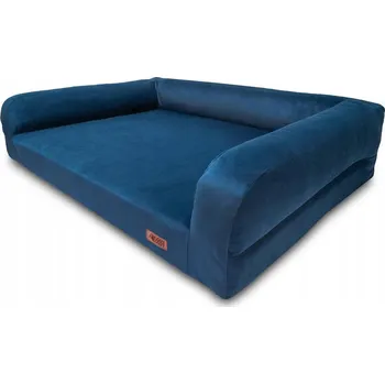 Pelíšek pro psa Ortopedické pelíšky pro střední psy, velurové, prémiové HUGGY DOGGY XL