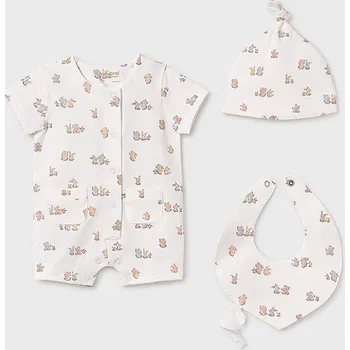 Oblečení a móda Vzorovaný set - overal, čepice a bryndák Mayoral - 2509910058 Veľkosť: 70