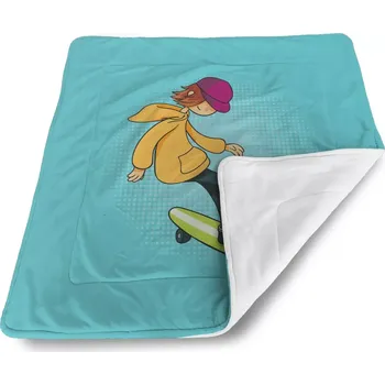 deka Sablio Dětská deka pro miminko Skejťák - 80x100 cm