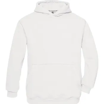 Chlapecké kalhoty B&C Mikina B&C Hooded s kapucí, dětská COT01068100163-white Bílá 7-8