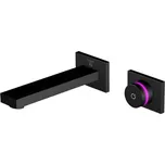 STEINBERG - iFlow Elektronická umyvadlová baterie pod omítku s termostatem, 2-otvorová instalace, matná černá 390 1816 S