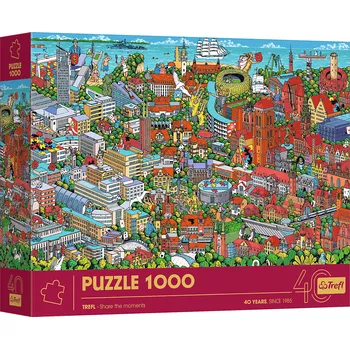 Puzzle TREFL Puzzle Premium Plus Share the Moments: Trojměsto 1000 dílků