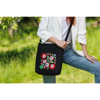 Kabelka Wooline Kabelka dámská filcová černá