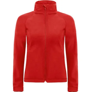 pracovní bunda B&C Bunda Hooded Softshell s kapucí, 3-vrstvá, dámská COT01093700405-red 2XL Červená