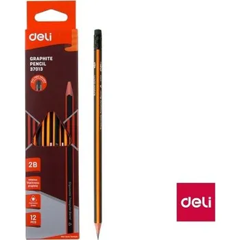 Grafitová tužka Tužka č.1 trojhranná s gumou DELI E37013