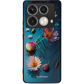 Pouzdro na mobilní telefon Lesklý kryt Mobiwear Glossy - Infinix Note 40 Pro - G013G Květy na hladině (Prémiové lesklé pouzdro, obal, kryt Mobiwear Glossy na mobil Infinix Note 40 Pro - G013G Květy na hladině, materiál Plast + TPU silikon - krytí po všech stranách, neošoupatelný)