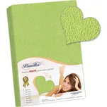 Prostěradlo froté olivová 120x200 cm