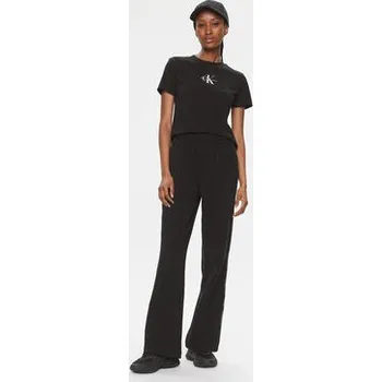 Pánské tričko Calvin Klein Jeans T-Shirt Monologo Baby Tee J20J223113 Černá Slim Fit XL