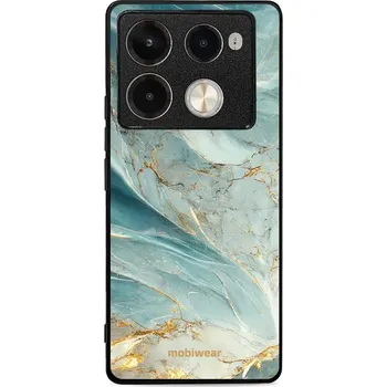 Pouzdro na mobilní telefon Lesklý kryt Mobiwear Glossy - Infinix Note 40 Pro Plus - G022G Zelenkavý a zlatavý mramor (Prémiové lesklé pouzdro, obal, kryt Mobiwear Glossy na mobil Infinix Note 40 Pro Plus - G022G Zelenkavý a zlatavý mramor, materiál Plast + TPU silikon - krytí po)