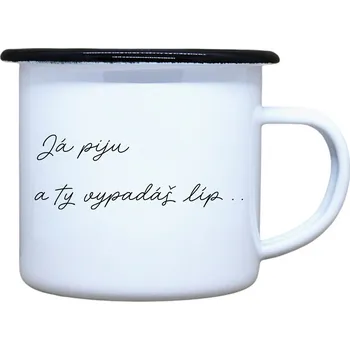 DOBRÝ TRIKO Plecháček s potiskem Já piju Velikost plecháčku: 330 ml