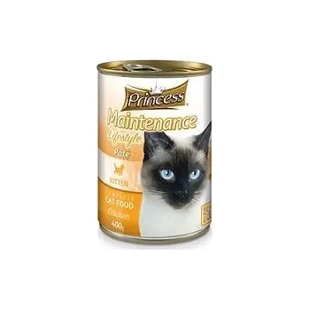 Krmivo pro kočku PRINCESS LIFESTYLE PATE KITTEN CHICKEN 400G