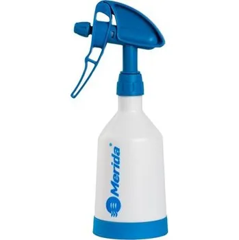 Láhev Plastová láhev 360 s dvoustranným modrým rozprašovačem a odměrnou ryskou BT5