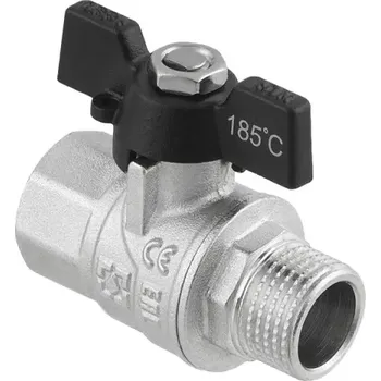 Vodovodní kohout Kulový kohout motýl 1/2" MF - PN50 s ucpávkou