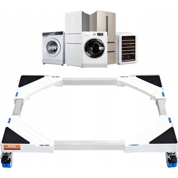 Praní a péče o prádlo Univerzální nastavitelný podstavec pod pračku, 15,2 x 15,2 x 4,4", bílý