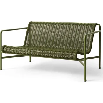 Zahradní lavice HAY Lavička Palissade Cord Lounge Sofa, olive