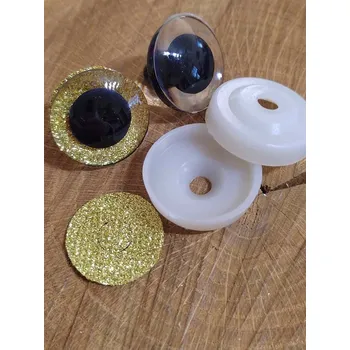 umělá květina Oči glitrové s pojistkou Ø25 mm barva zlatá