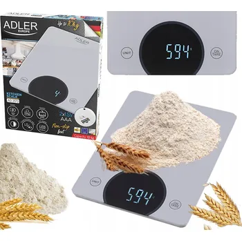 Kuchyňská váha Waga Kuchenna 10 Kg Dotykowe Przyciski Displej Tárování ADLER AD 3173