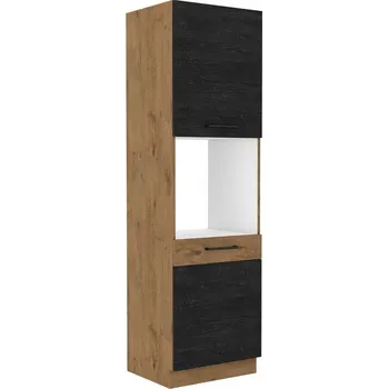 Stolarz-Lempert Kuchyňská skříňka Vigo Dark - 60 DP-210 2F sloupek pro zabudovanou troubu, dvířka