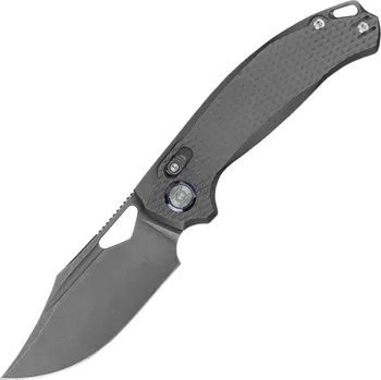 kapesní nůž Kunwu Django XL Stonewashed ELMAX Titanium Stonewashed Diamond Texture X707XLT-1S