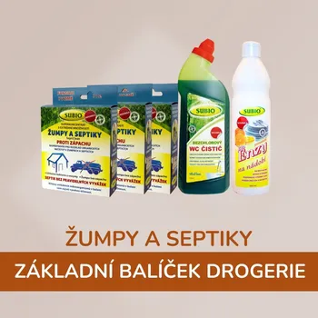 Čistič septiku a jímky Čistá příroda Základní balíček pro ŽUMPY a SEPTIKY