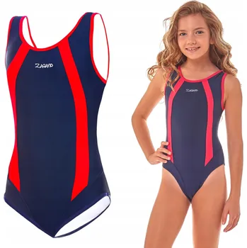 Dívčí plavky Zagano plavky jednodílné velikost 128