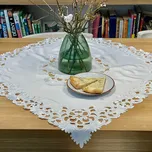 BYTEMA Vyšívaný ubrus Krajka 40 x 170 cm ovál