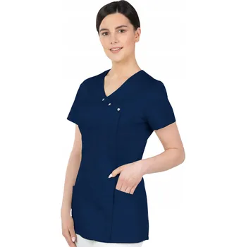 Dámské sako 36 DÁMSKÝ ZDRAVOTNICKÝ PLÁŠŤ KOSMETICKÝ FARTUCH 363B NA PATENTKY