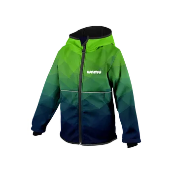 Chlapecká bunda WAMU Softshellová bunda dětská MOZAIKA zelená vel. 152-158