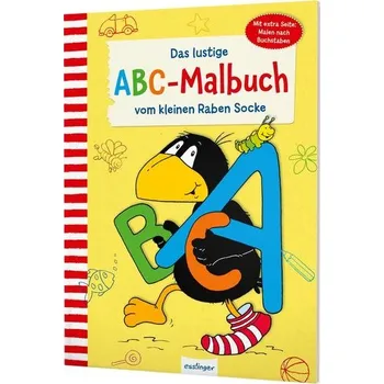 První čtění Der kleine Rabe Socke: Das lustige ABC-Malbuch vom kleinen Raben Socke - Rudolph, Annet