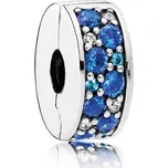 Pandora Třpytivý modrý klip 791817NSBMX + 2 měsíce na vrácení zboží