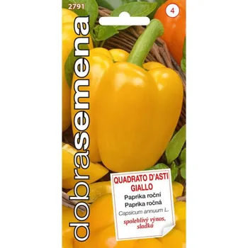 Pěstitelství DOBRÁ SEMENA paprika´QUADRATO D´ASTI GIALLO´
