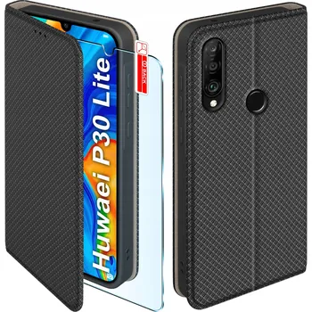Pouzdro na mobilní telefon Flipové pouzdro KrainaGSM pro Huawei P30 Lite černé