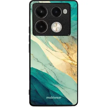Pouzdro na mobilní telefon Lesklý kryt Mobiwear Glossy - Infinix Note 40 Pro Plus - G024G - Zlatavý a zelenkavý mramor (Prémiové lesklé pouzdro, obal, kryt Mobiwear Glossy na mobil Infinix Note 40 Pro Plus - G024G - Zlatavý a zelenkavý mramor, materiál Plast + TPU silikon - krytí p