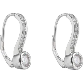 Náušnice Steel Edge Stříbrné náušnice se zirkony 3010083003