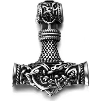 Náhrdelník Přívěskynakrk.cz Pánský ocelový přívěsek THOROVO KLADIVO