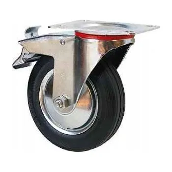 Pojezdové kolečko OTOČNÉ KOLEČKO S BRZDOU 160mm PRO VOZÍKY 520160DB